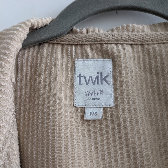 Twik corduroy cropped jacket - Sand color - Picture 2 of 5